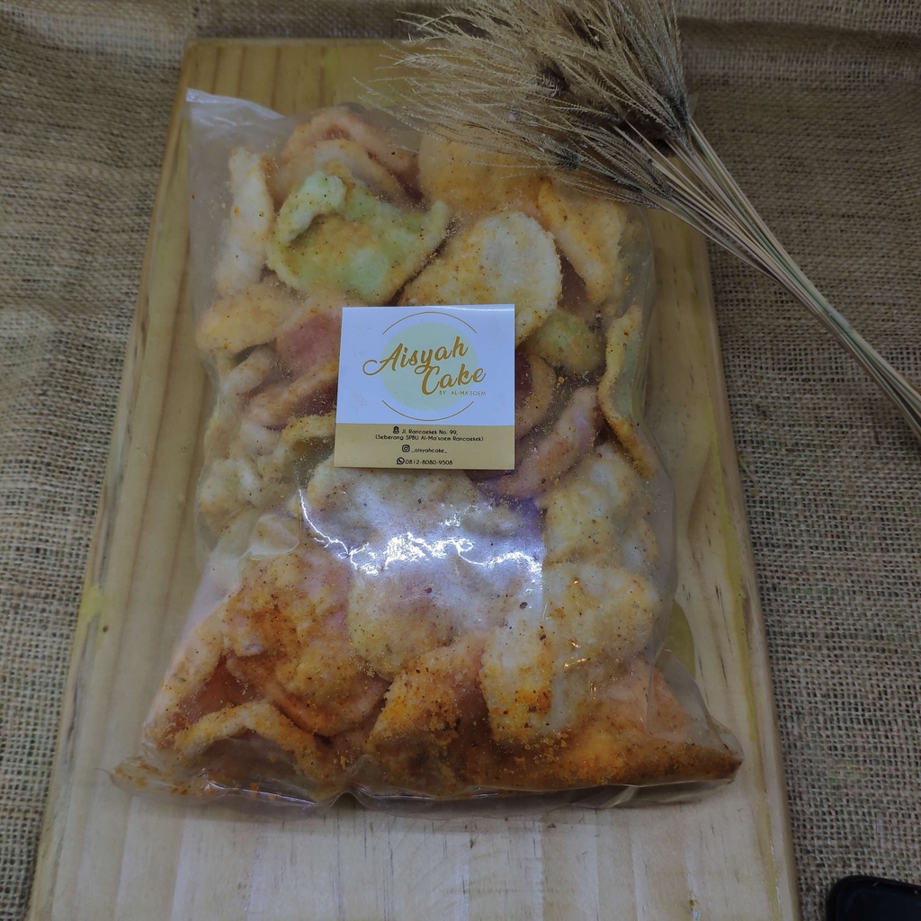 

Kerupuk Upil Pedas dan Ori (250gr) - Aisyah Cake
