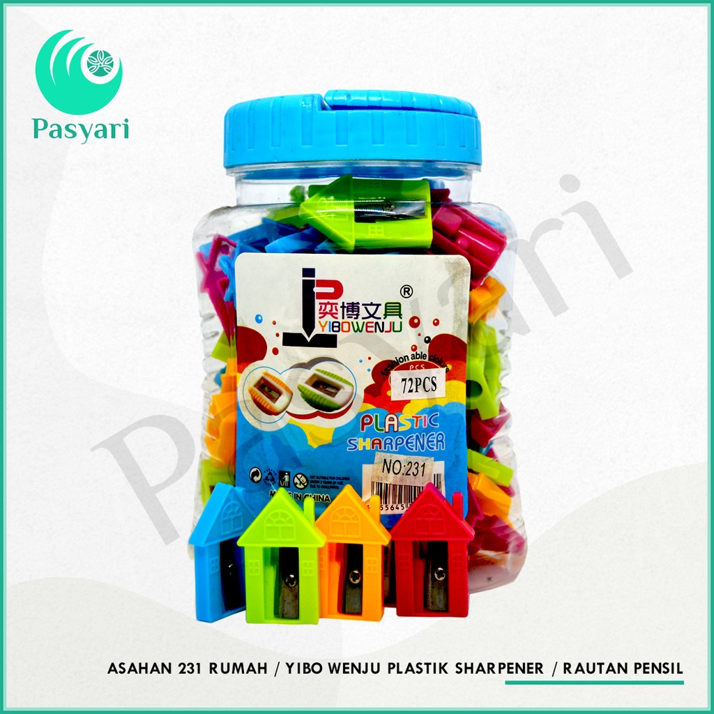 

Asahan 231 Rumah / Yibo Wenju Plastik Sharpener / Rautan Pensil