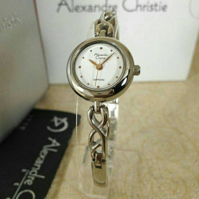 Jam Tangan Wanita Alexandre Christie AC 2086 Mini Dial White Original
