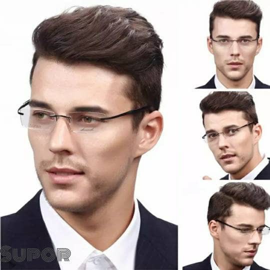 Frame kacamata Frameless FL3   Lensa Essilor Airwear rimless