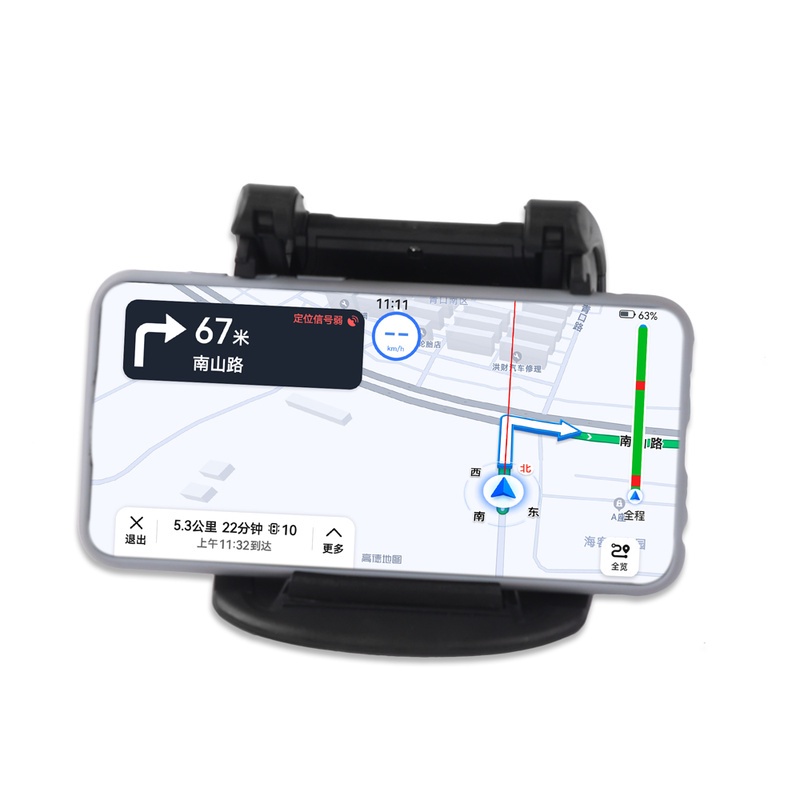 H6 Dudukan Telepon Mobil Horisontal dan Vertikal / Gps 4.0-6.5 &quot;Rotasi 360 Derajat Bahan Karet Anti Slip Untuk Dashboard Mobil