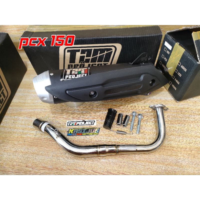knalpot tzm project pcx 150 std non ss pro fullpack