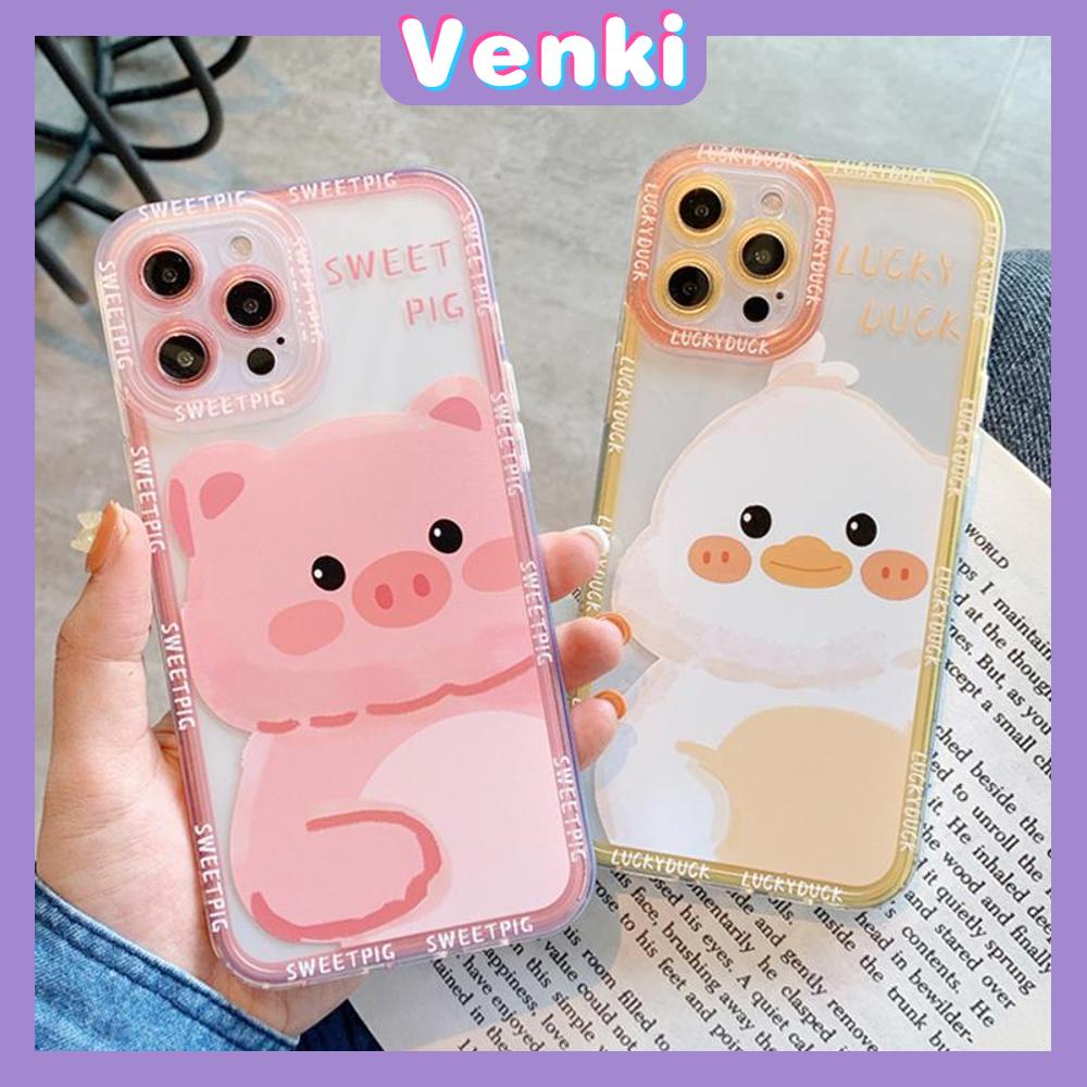 iPhone Case Silicone Soft Case Clear Case Square Edge Angel Eyes Camera Full Coverage Protection Shockproof Pink Yellow Cartoon Cute Style For iPhone 13 Pro Max iPhone 12 Pro Max iPhone 11 Pro Max iPhone 7 Plus iPhone XR XS MAX Max Pro 12 X/XS XR 11 pro