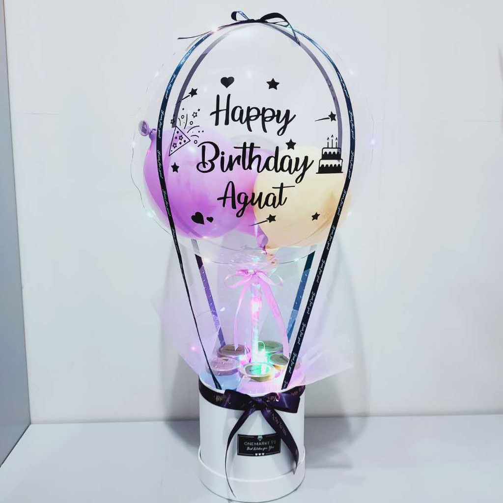 

Hot Air Balloon Birthday / Balon Ulangtahun + 5 Botol Realfood BL1020