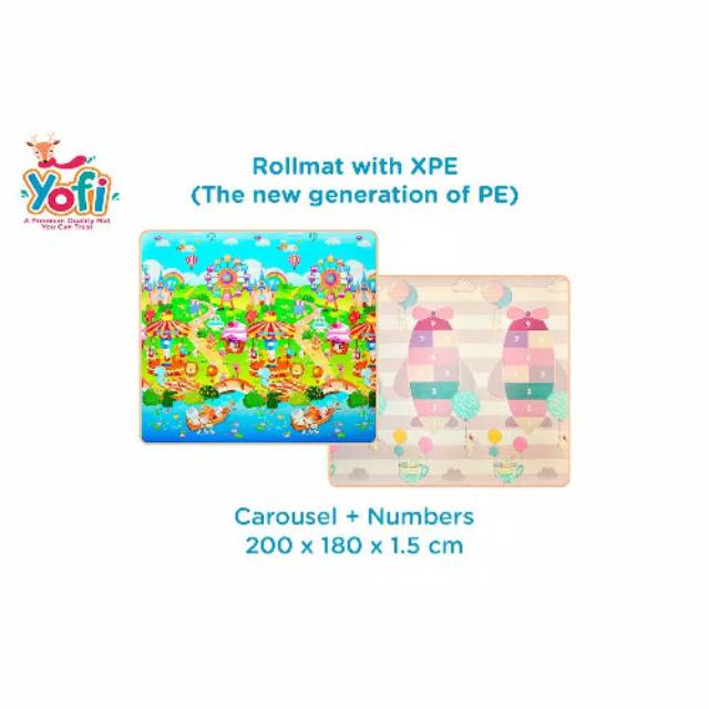 Yofi Playmat 200 x 180 x 1,5cm