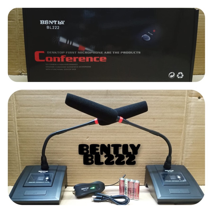 MIC MEJA WIRELESS BENTLY BL-222 CONFERENCE WIRELESS MICROPHONE BL 222