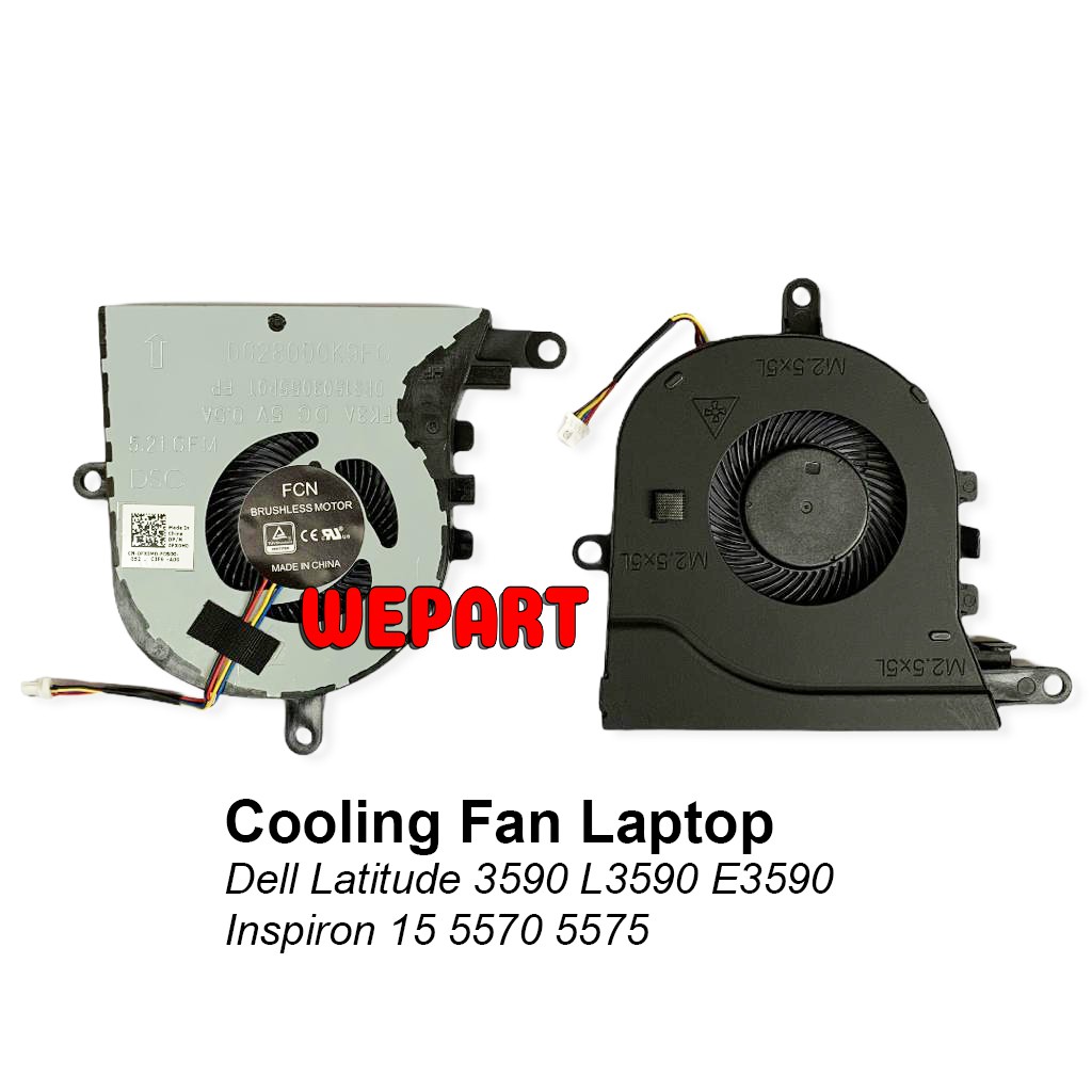 Cooling Fan Kipas Laptop Dell Latitude 3590 L3590 E3590 Inspiron 15 5570 5575