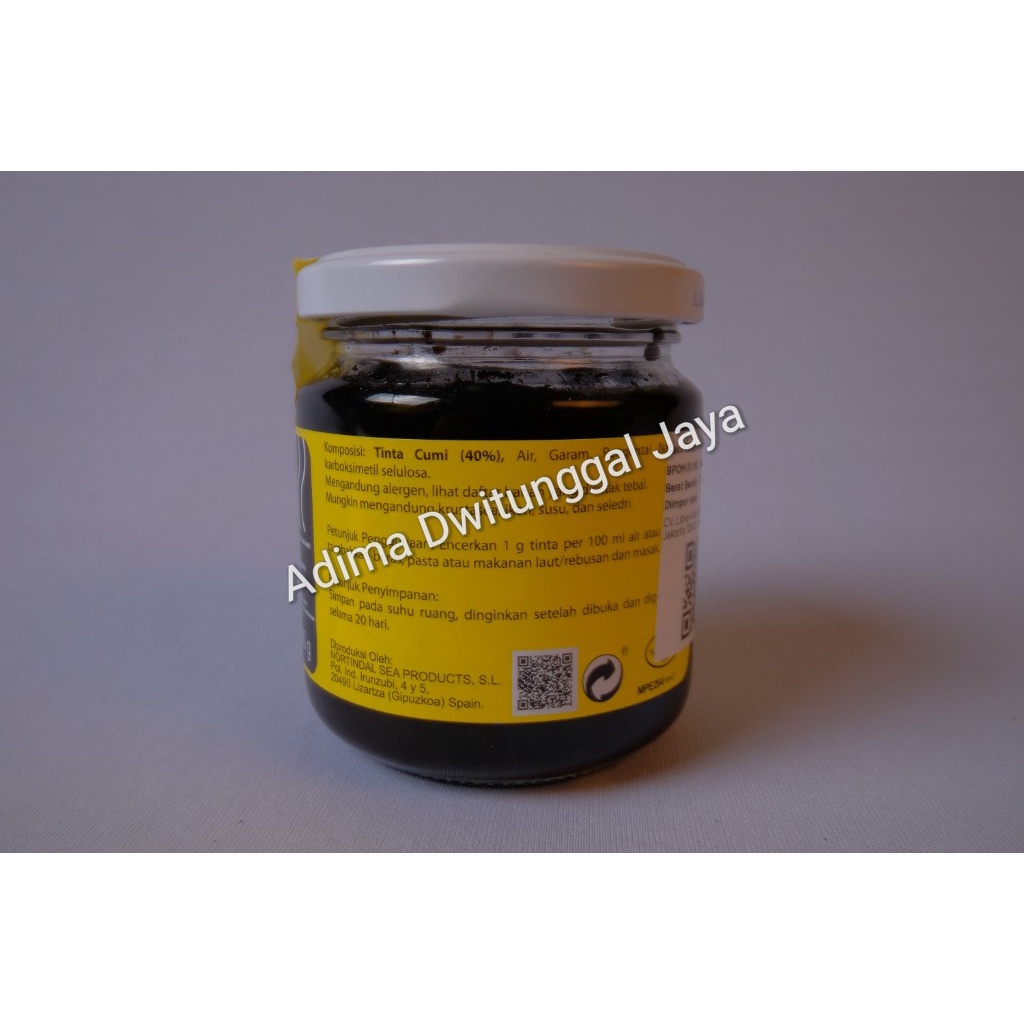 Nortindal Cuttlefish Ink  / Saus Tinta Cumi 180gr