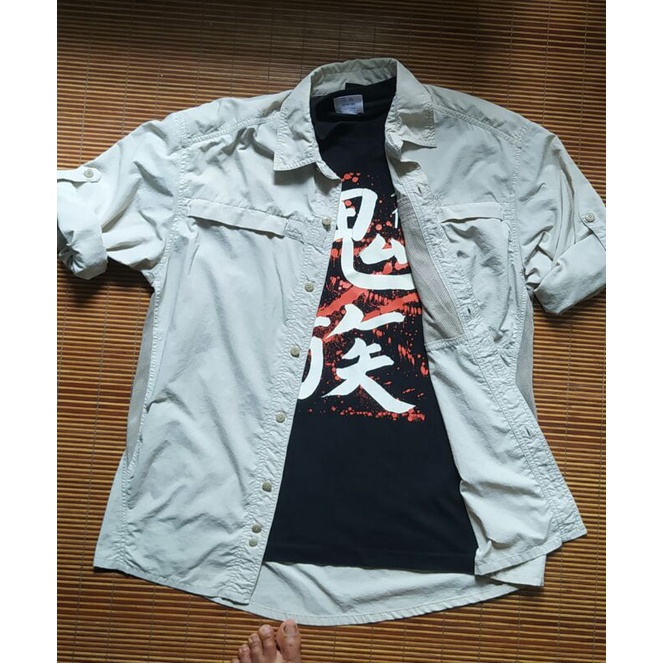 kemeja outdoor black yak