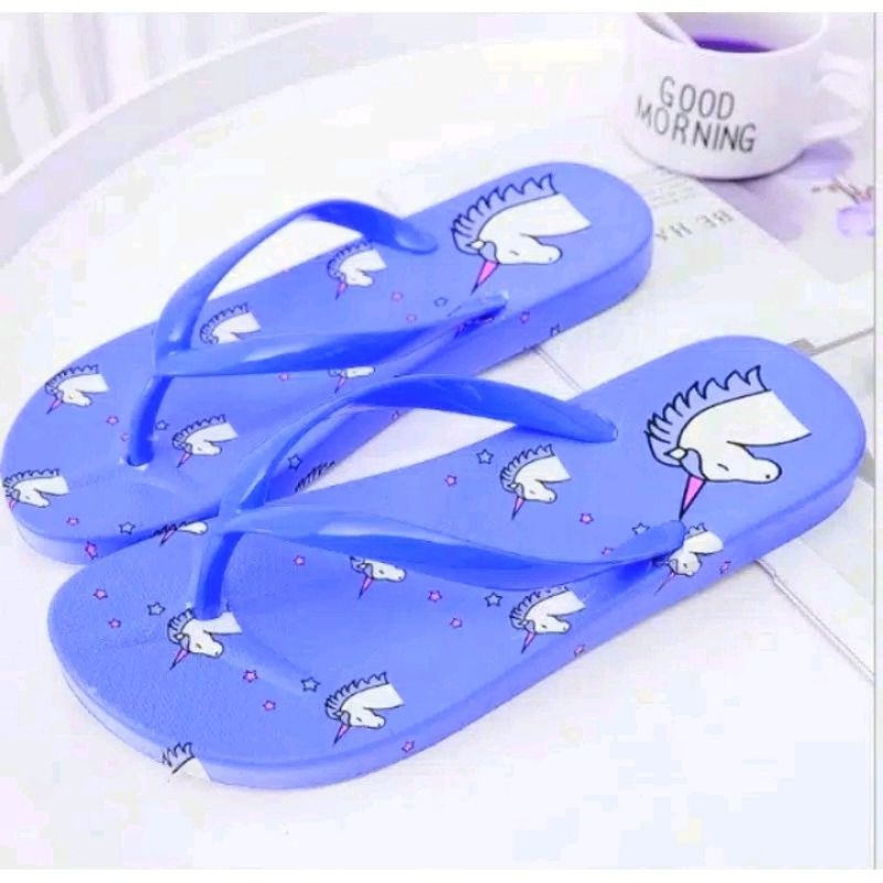 SANDAL JEPIT WANITA MOTIF KUDA PONI