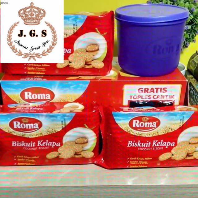 ROMA BISKUIT KELAPA FREE TOPLES