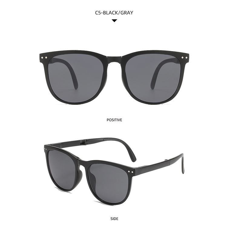 2021 new foldable ins fashion men's and women's street photography sunglasses