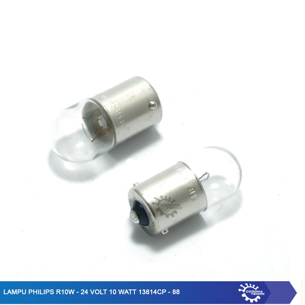 Philips  Lampu R10W - 24 Volt 10 Watt 13814CP - 88