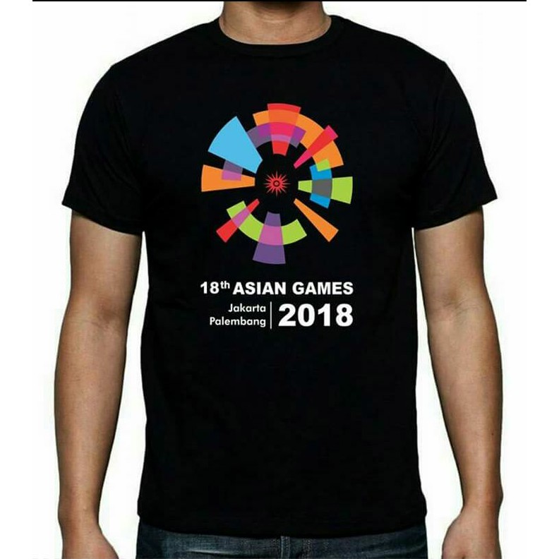 NEW MURAH Kaos oblong Asian Games 2018/sauvenir asia game baju pria dewasa lengan pendek logo