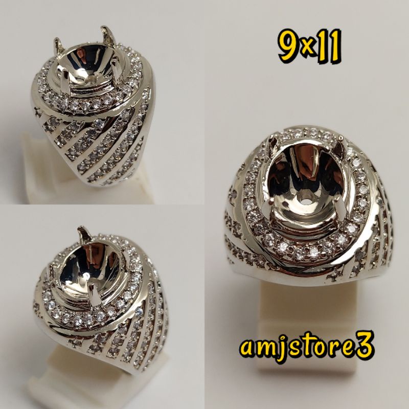 ring cincin emban alpaka super full zircon microsetting