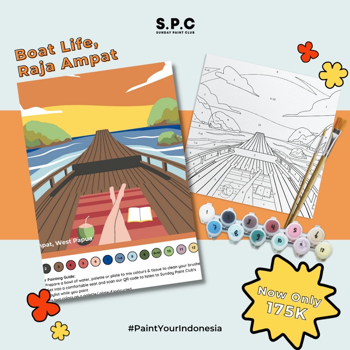 

Produk Terbaru Paint By Number Kit - Boat Life, Raja Ampat Sunday Paint Club