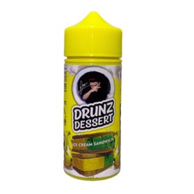 E LIQUID VAPE DRUNZ DESSERT 100ML RASA ICE CREAM BANANA MELON