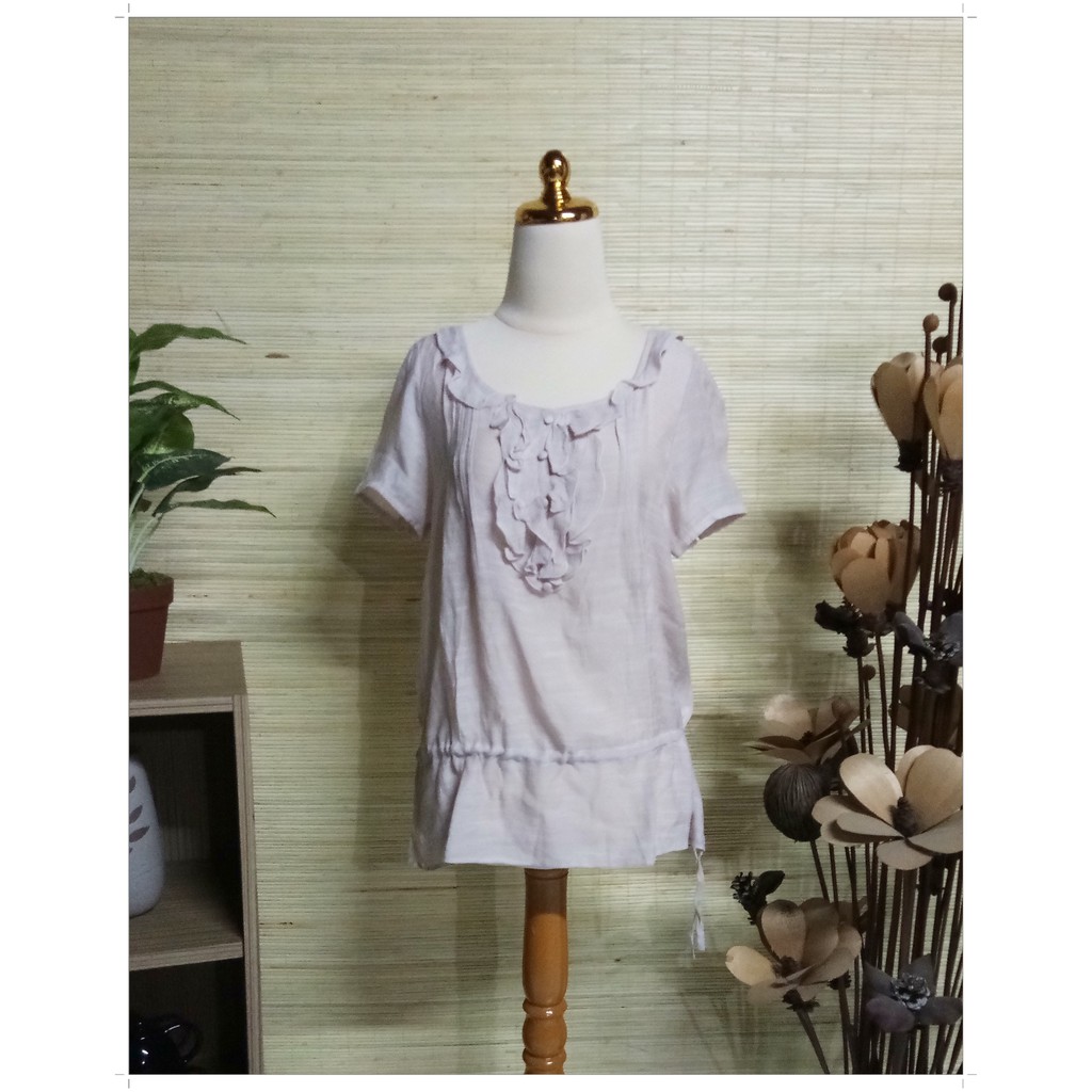 Grove M Blouse Atasan Wanita Import Murah Lengan Pendek