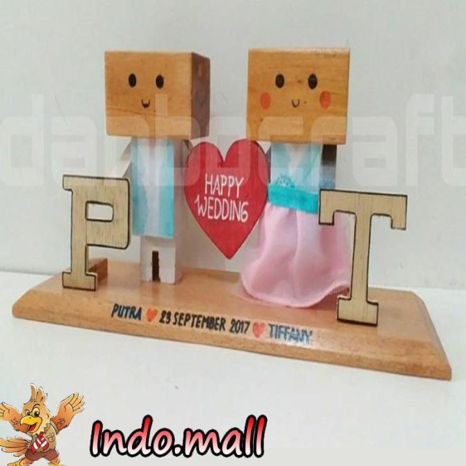 BONEKA KAYU DANBO HANBOK KOREA KADO VALENTINE COUPLE BIRTHDAY ROMANTIS DG654EAFVD