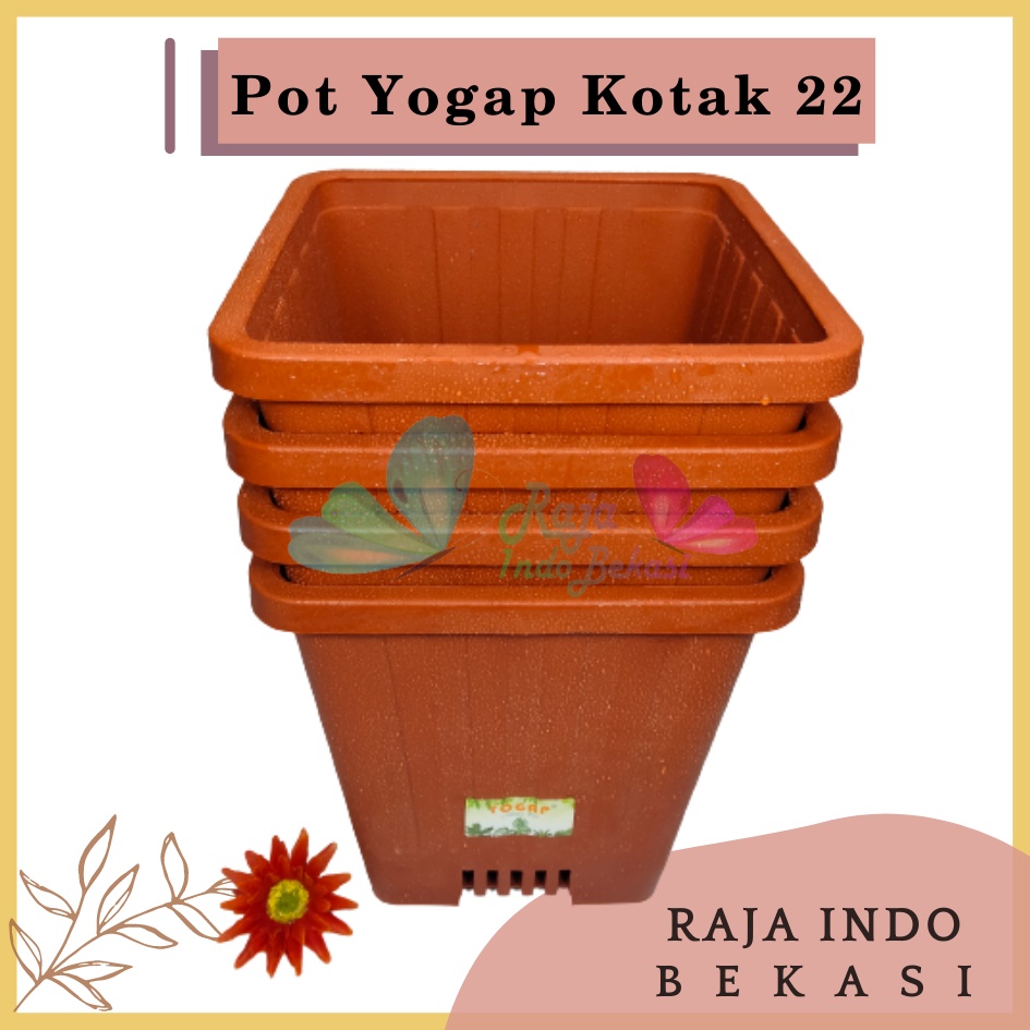 Rajaindobekasi Pot Yogap Kotak 22 Merah Bata Coklat Terraccota Terakota Orange Pot Yogap 10 13 15 17 18 19 25 30 Pot Yogap Lusinan Pot Kotak Panjang Tinggi Pot Segi Persegi Empat Hias Panjang Plastik