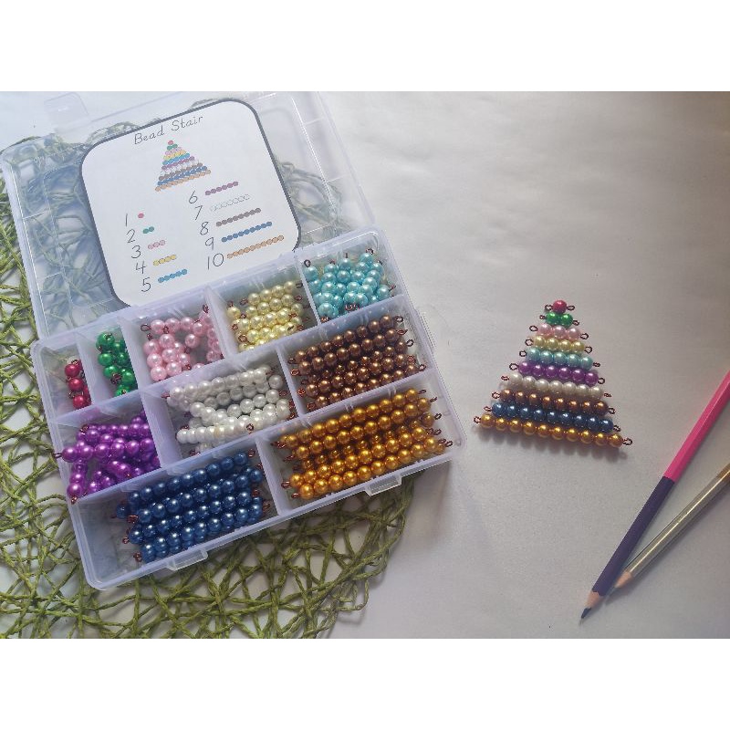 DIY MATH BEADS / MAINAN EDUKASI MONTESSORI