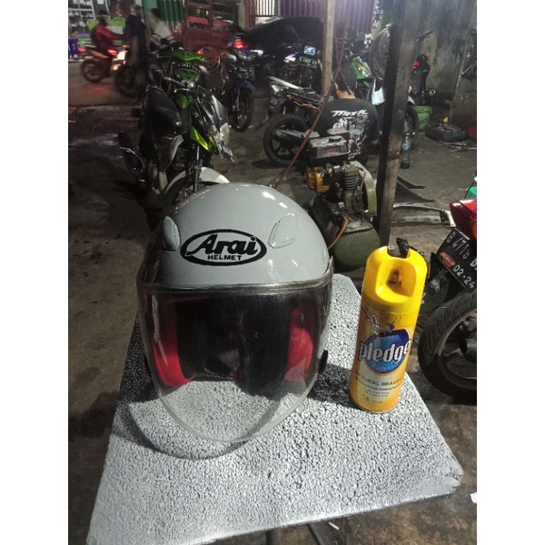 Helm Arai modern grey custom repaint