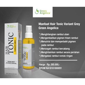 Obat Uban Tradisional  Anti Uban Alami HAIR TONIC VARIANT GREY GREEN ANGELICA