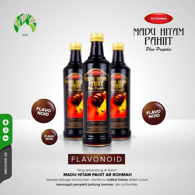 

Madu Hitam Pahit Plus Propolis Arrohmah # 470gr