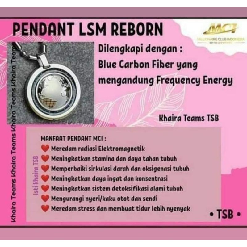 kalung pendant mci ori