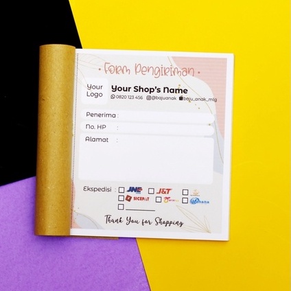 

[KARTU PENGIRIMAN] SHIPPING CARD - LABEL PENGIRIMAN - MURAH MERIAH