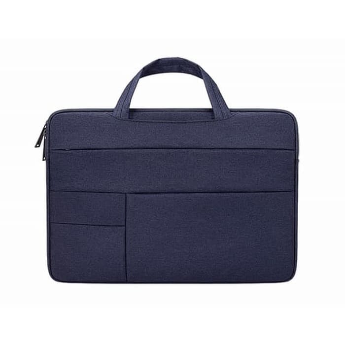 Tas Laptop 15.6inch Softcase Sleeve ROG Pocket Handstrap -Dark Blue