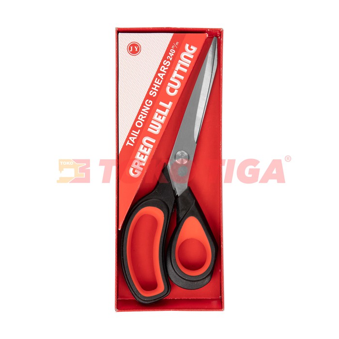 Gunting Bahan Kain Tailor Gagang Ergonomis 9 inch (YPT-K302) - Hitam