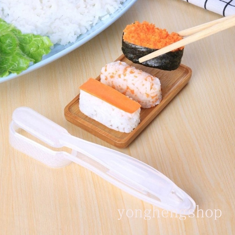 Cetakan Pembuat Bola Nasi Onigiri Sushi Bento Dengan Gagang Untuk Perlengkapan Dapur