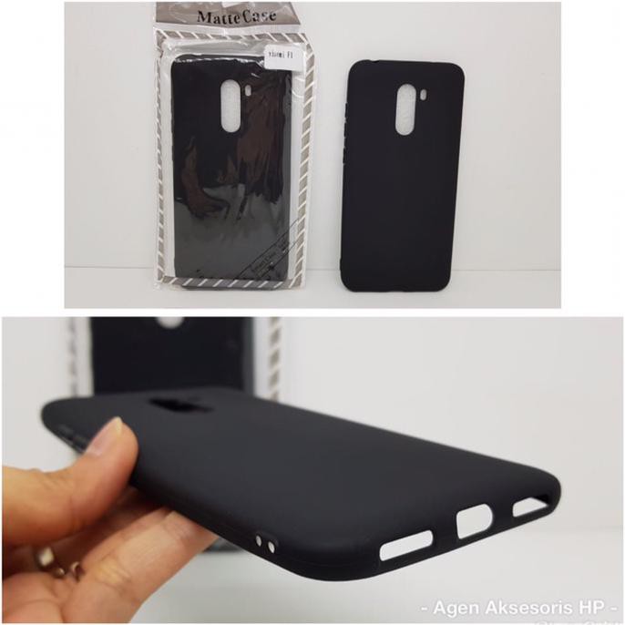 Slim Black Mate Xiaomi Pocophone F1 Poco F1 6.18 Soft Case Anti Glare