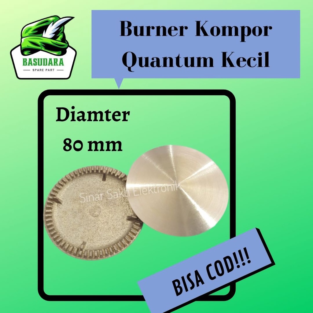 Burner Kuningan Kompor Quantum Kecil 8 Cm / Kuningan Sumbu Burner Barner Tempat Api Kepala Kompor Ga