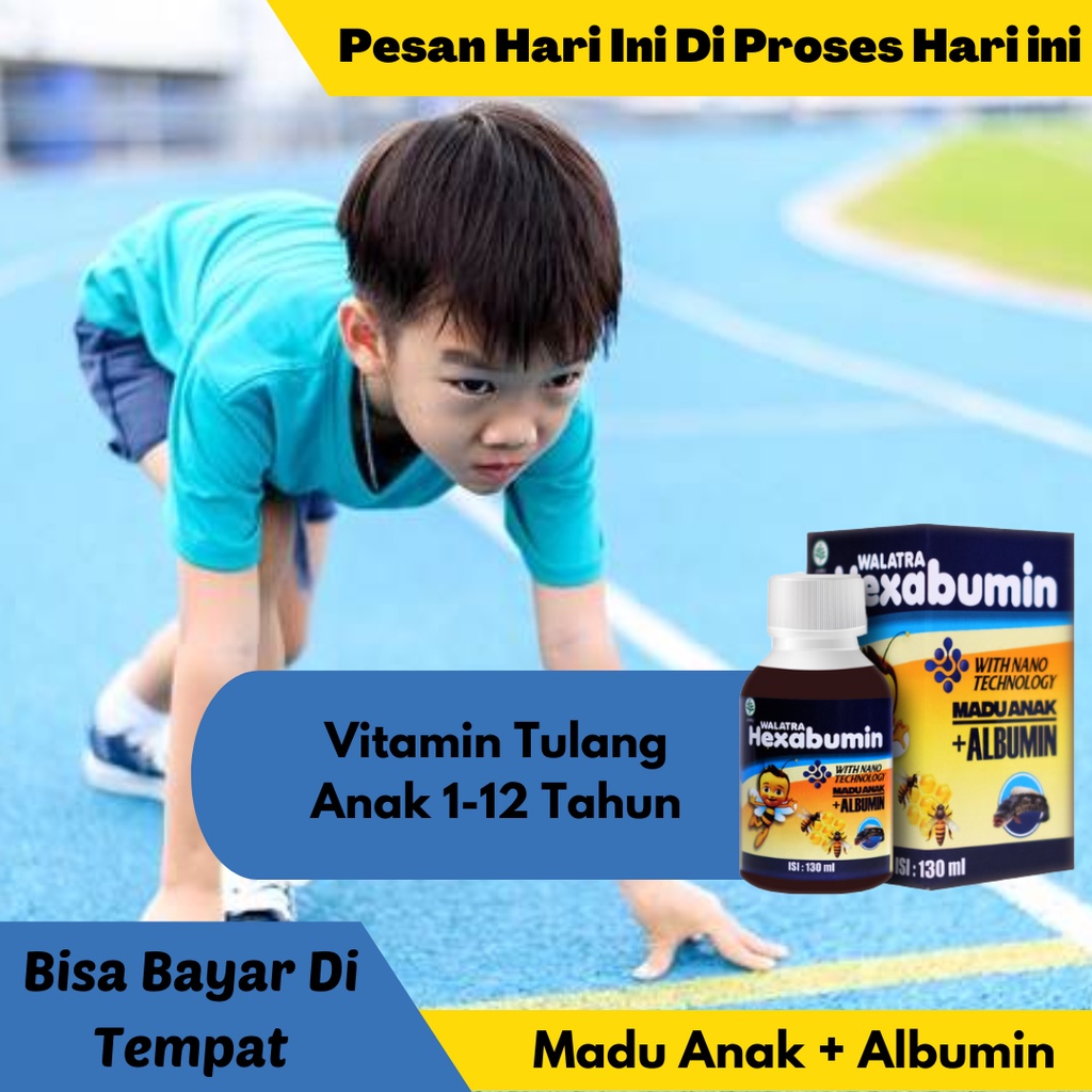 Vitamin Tulang Anak 1-12 Tahun , Buat Anak Cepat Jalan , Vitamin Dan Kalsium Anak | HEXABUMIN