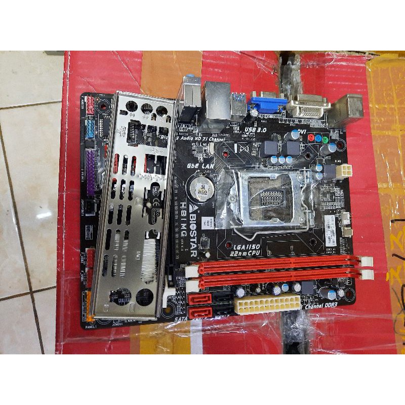 Mainboard lga 1150 h81 ddr3 support prosesor gen 4