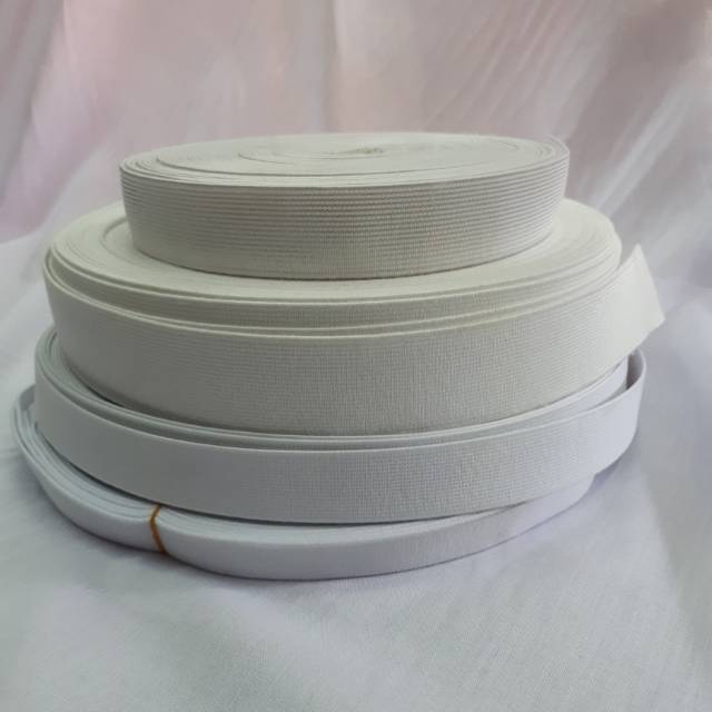 Karet Pinggang 2, 2,5, 3cm/ Elastis Sisa Garment 2cm, 2,5cm, 3cm Meteran/ Elastis Permeter