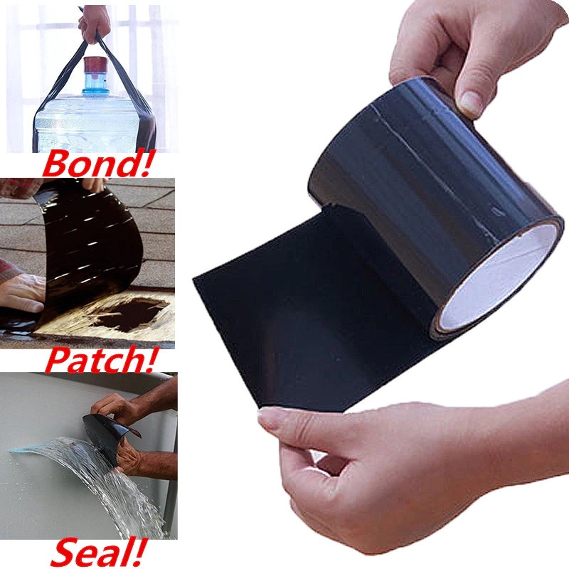 100% ORIGINAL Swift Lakban Anti Bocor Waterproof Super Strong Leak Stop Repair Tape 20x150cm - FL334 - Black