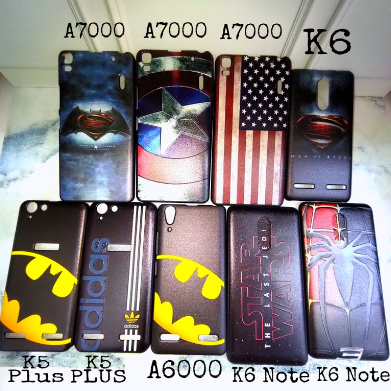 Hardcase Softcase Case Silikon Lenovo A6000 A7000 K5 plus K6 K6 Note Superhero Super Hero Gambar