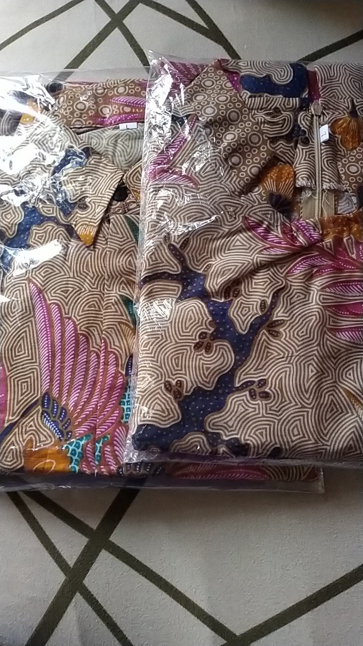 Maura Couple - Sania Ruffle Batik Couple Ori Ndoro Jowi Garansi Termurah Shopee - Batik Modern Solo