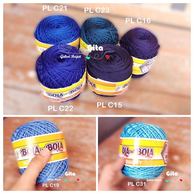 Benang Rajut Polyester/Poly Bola-bola/Poly Lotus