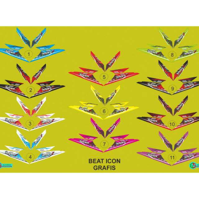 Stiker motor sticker motor striping motor beat karbu stiker thailand sticker thailand striping thail
