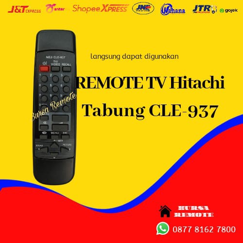 REMOT/REMOTE TV TABUNG HITACHI TYPE 937 GROSIR DAN ECER
