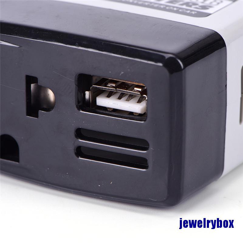 (Jewelrybox) Adaptor Charger Power Dc 12v Ke Ac 220v Dengan Port Usb