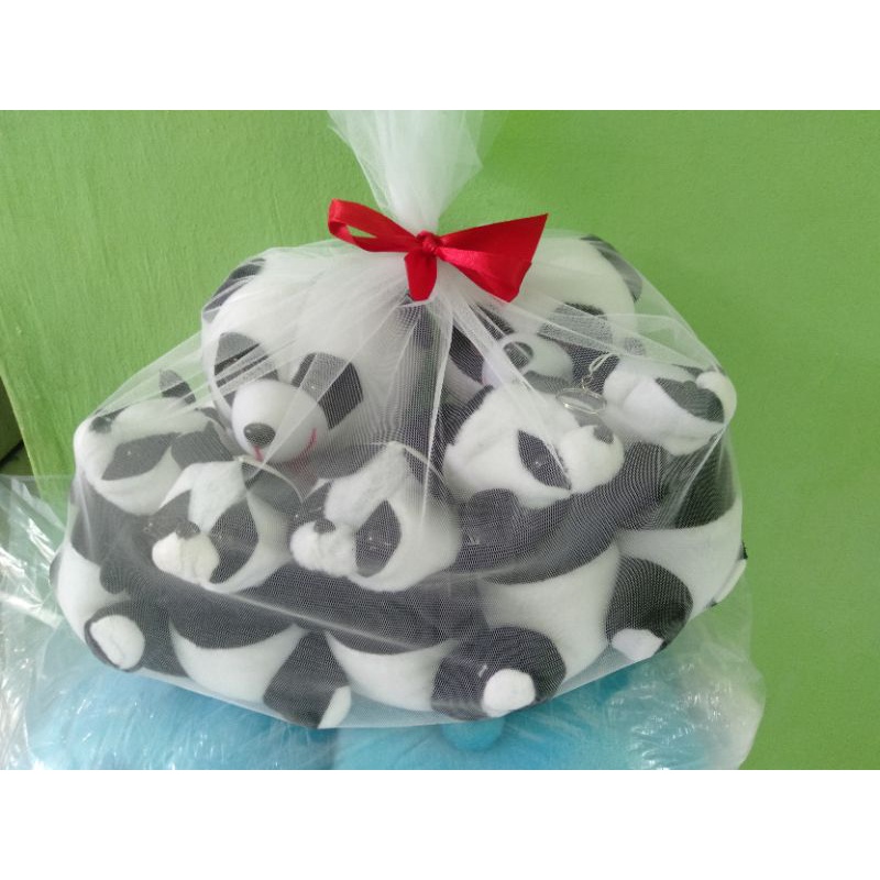 Boneka Beranak panda isi 7pcs ( 2 besar 5 kecil )