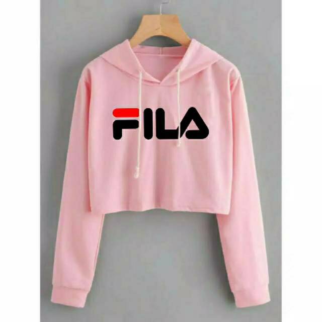 pink crop sweater