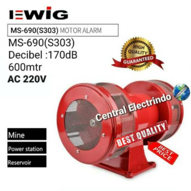 Motor Siren/Sirene Alarm MS-690(S303) EWIG.