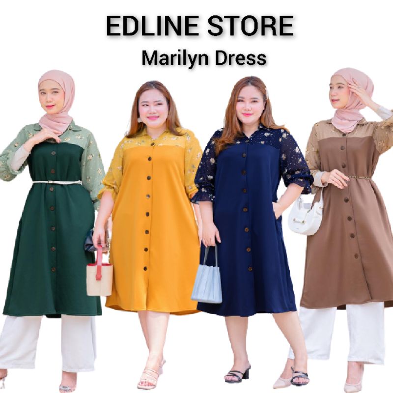 MOMELCA - Marilyn Dress (Busui ) Pakaian wanita Dress wanita By Momelca Isuka Fashion Dress Wanita J