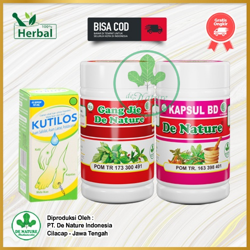 Obat Kutil Kelamin HPV Papiloma Jengger ayam GANG JIE KAPSUL BERSIH DARAH - KUTILOS De Nature
